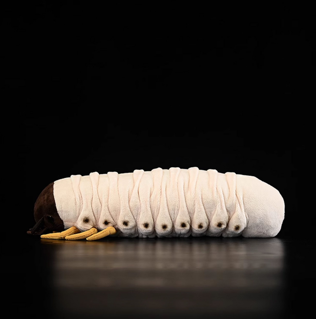 White Grub Soft Stuffed Plush Toy