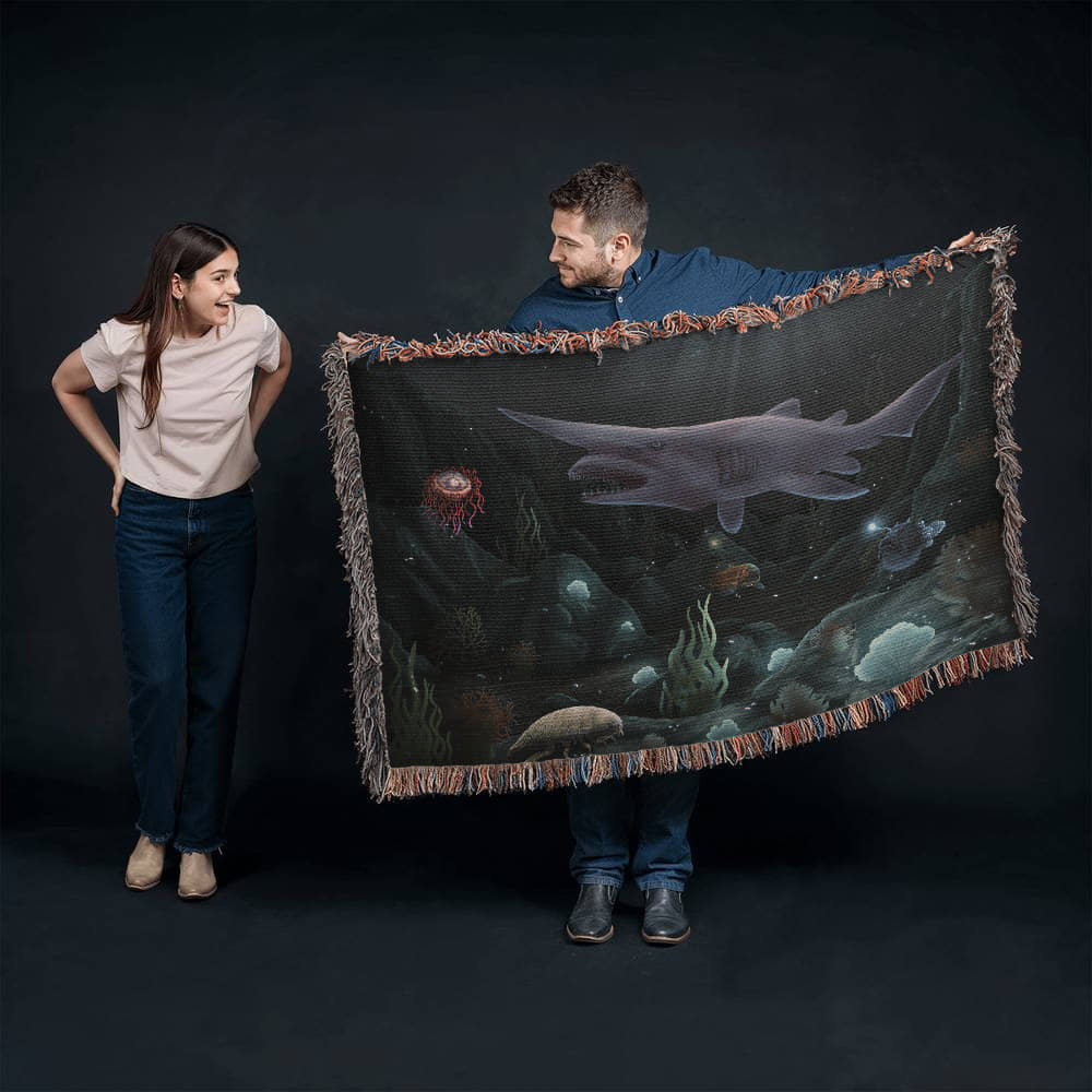Abyssal Seas Midnight Gathering Blanket