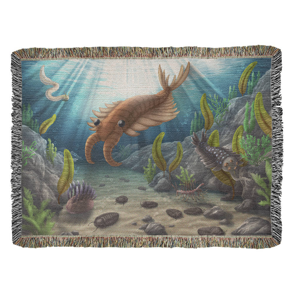 Cambrian Seas Tidal Pool Gathering Blanket