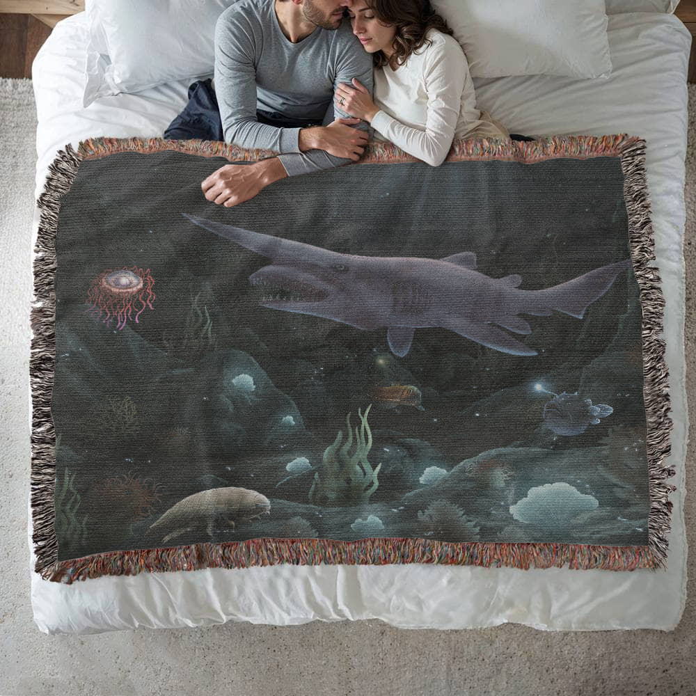 Abyssal Seas Midnight Gathering Blanket
