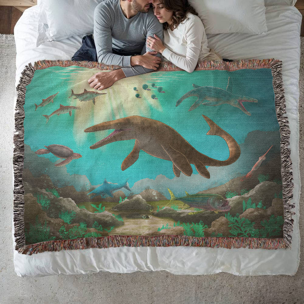 Lords of the Ancient Seas Prehistoric Predator Blanket