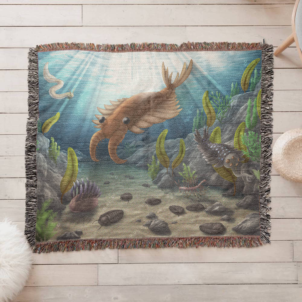 Cambrian Seas Tidal Pool Gathering Blanket