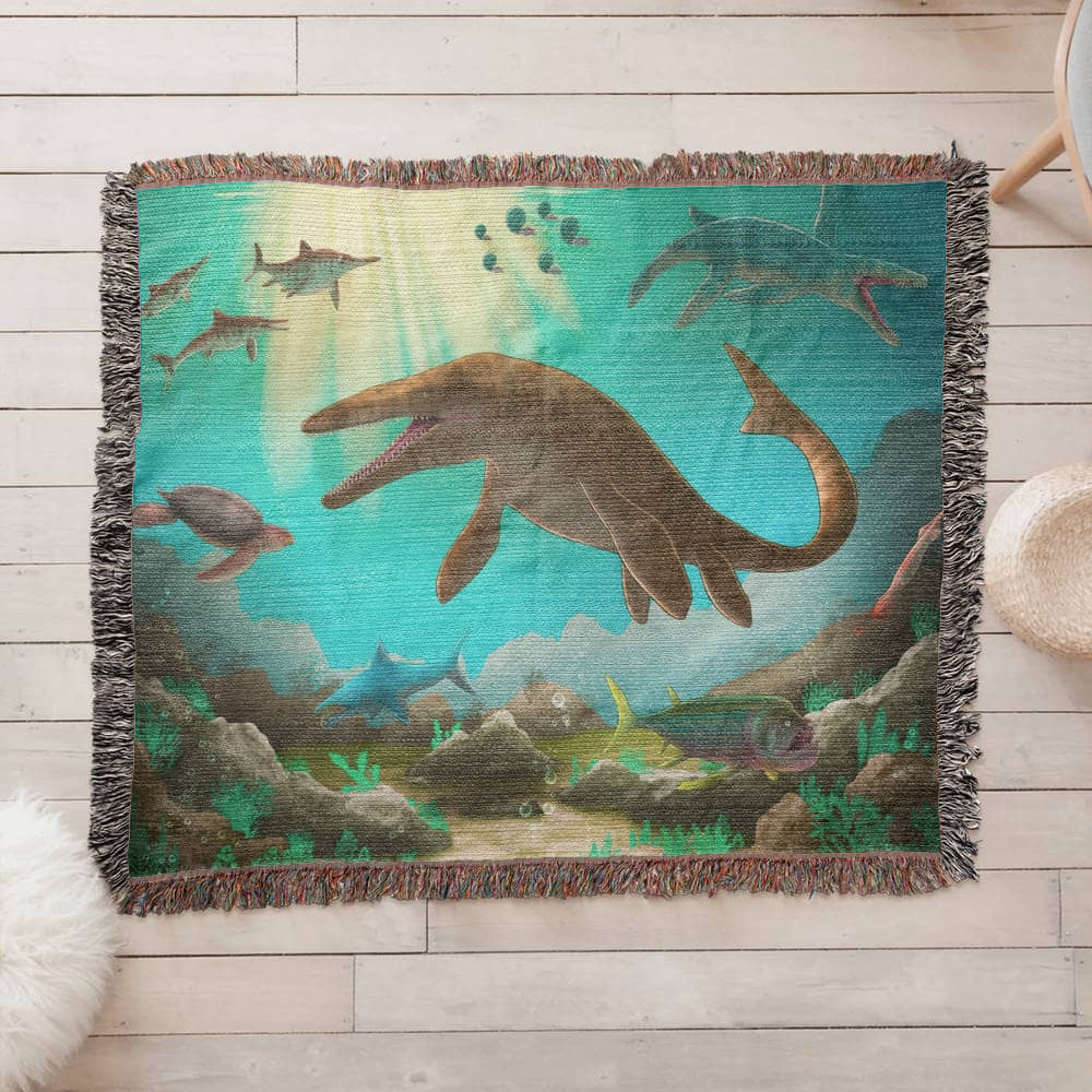 Lords of the Ancient Seas Prehistoric Predator Blanket
